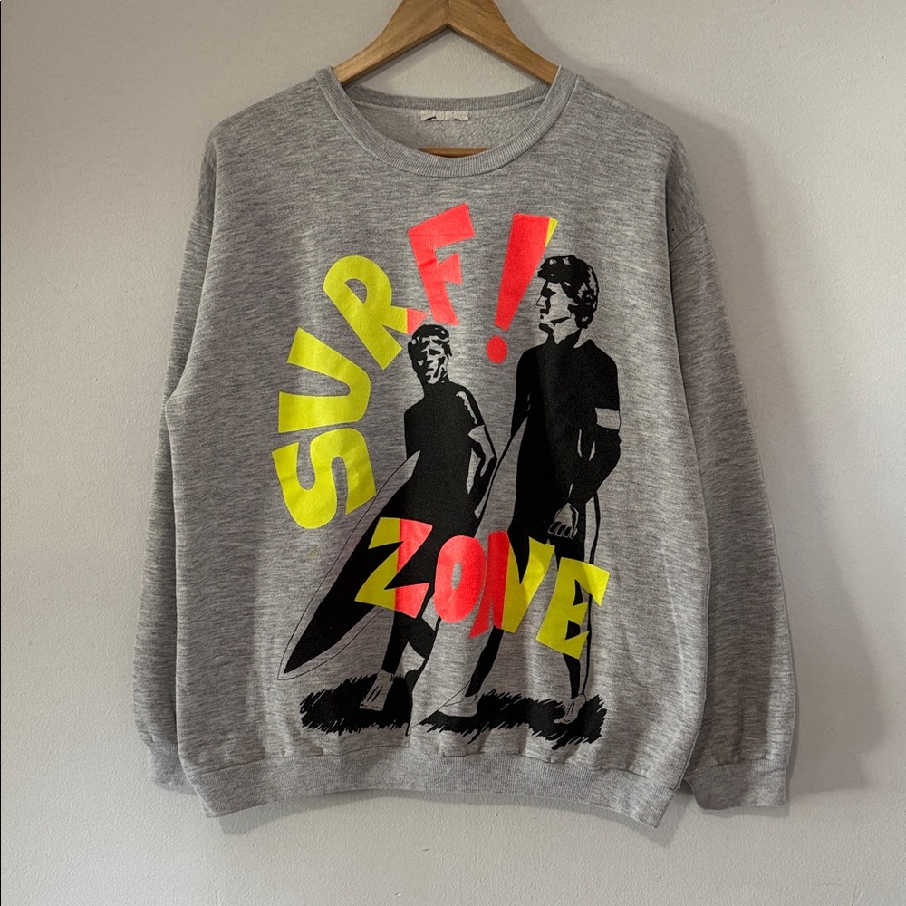 Vintage Surf Zone Crewneck / 80s / 90s / L - XL
